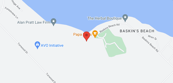map of Lot 11 BASKINS BEACH ROAD